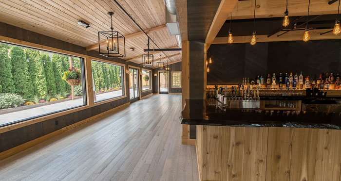 wauwatosa wedding venue rustic wood industrial mood lighting
