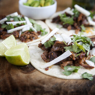 south of the border tacos with limes