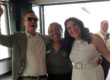 Debra Catering Manager at All Occasions Catering celebrating with bride and groom